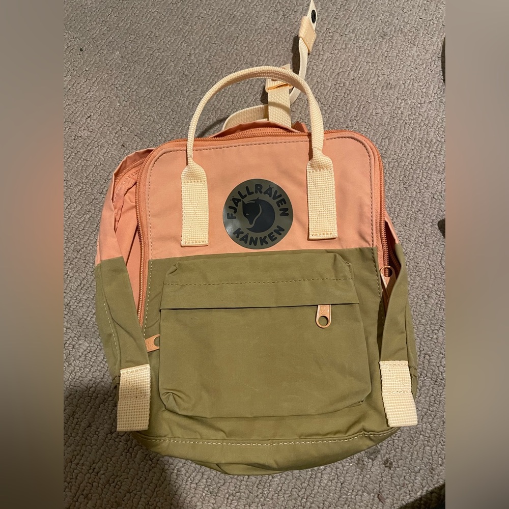 Mini Fjallraven Kanken bag.